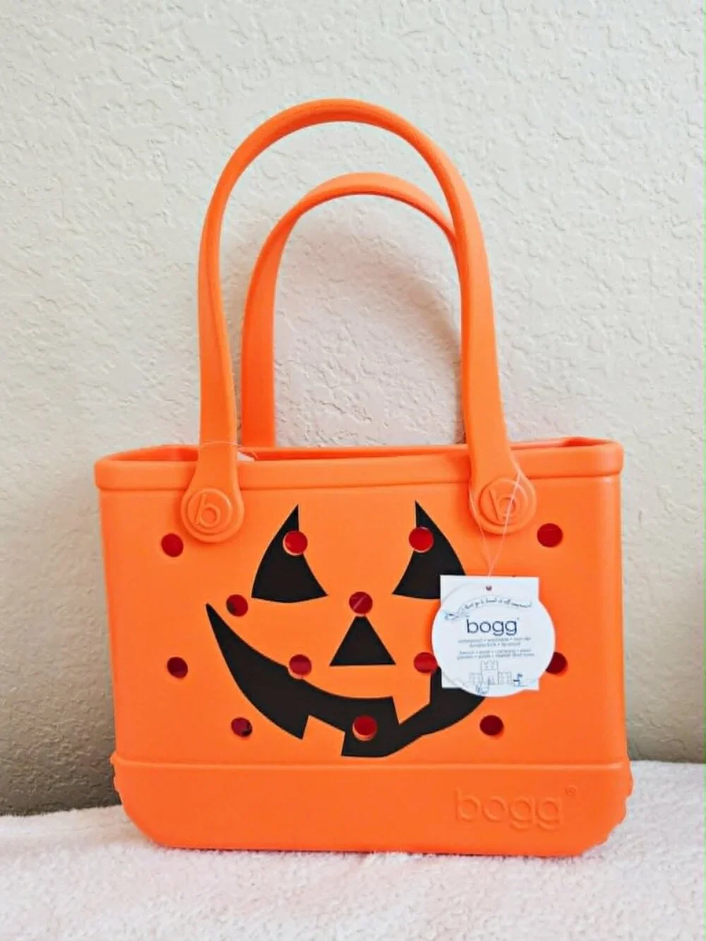 *Bogg Bag* Bitty Bogg Halloween Orange Pumpkin Tote - NEW! - FAST SHIP!